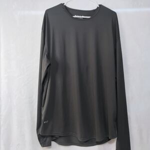 BYLT Basics Drop Cut Lux Long Sleeve Performance Stretch Mens XXL Gray Shirt J